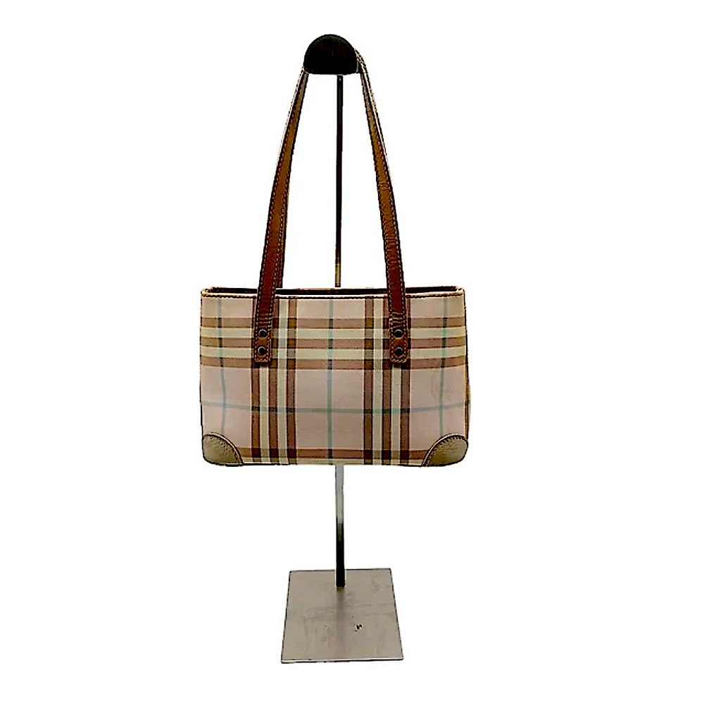 Burberry Pink Nova Check Handbag